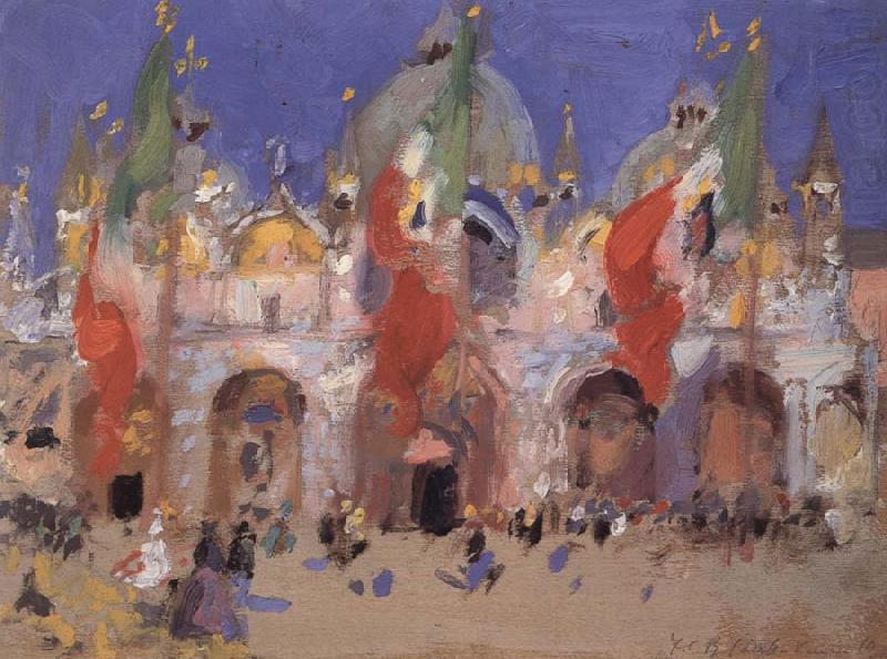 Francis Campbell Boileau Cadell St.Mark-s Square,Venice china oil painting image